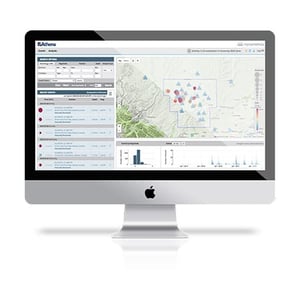 Athena software dashboard displayed on a computer screen