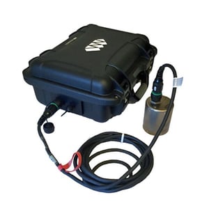 Pegasus Kit shown with seismometer attached externally via cable