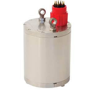 Stainless steel titan posthole accelerometer standing upright
