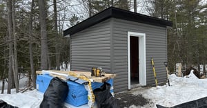 Structure siding and roof being added